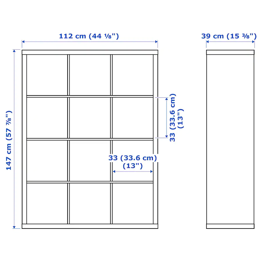 Meuble �tag�res Kallax Ik�a 12�tag�res 40 Le Quesnoy (59)