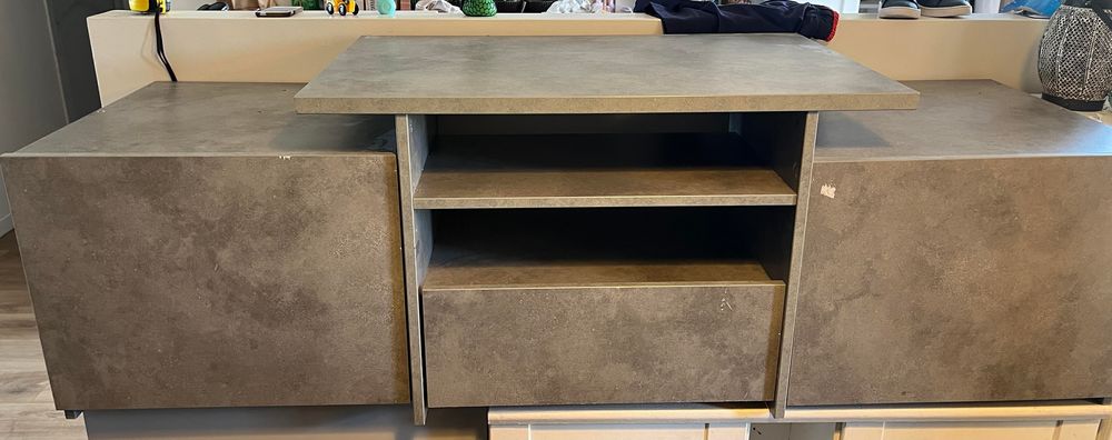 Meuble tv but gris aspect b�ton 70 Mauguio (34)