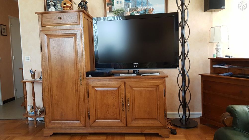Meuble TV/HIFI 100 % ch�ne massif 419 Oullins (69)