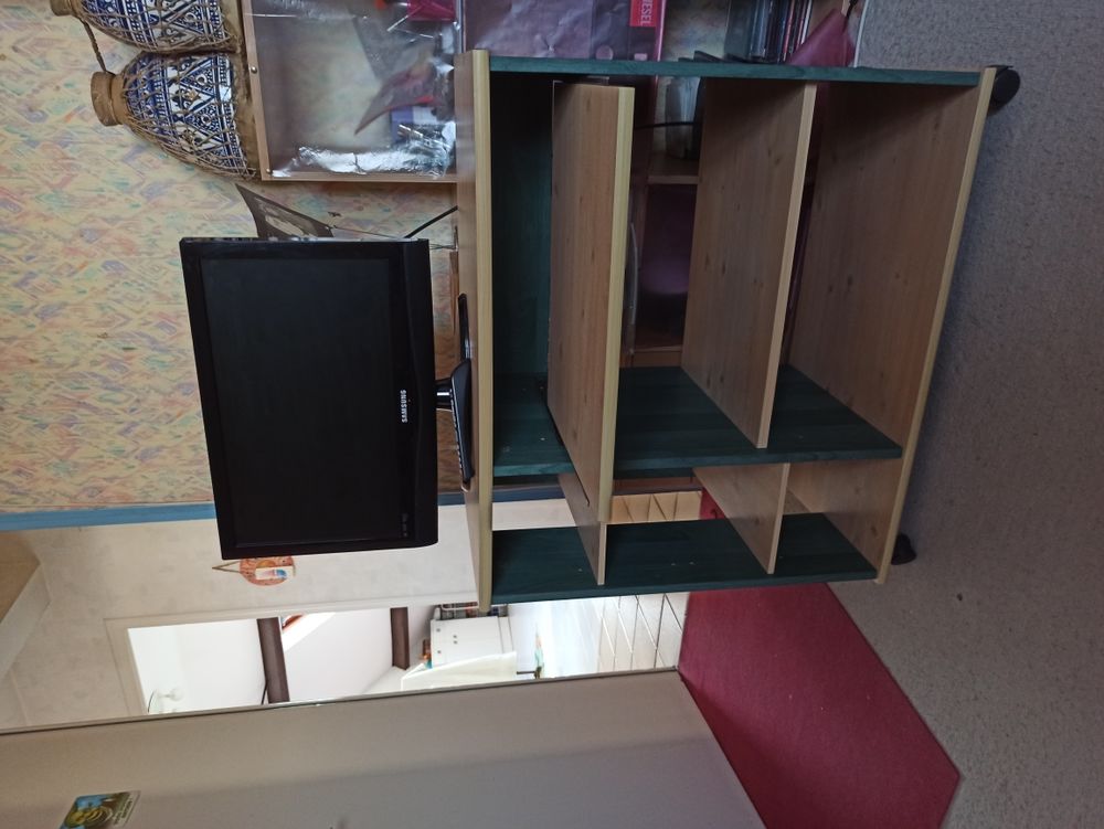 meuble hifi ou t�l� ou  petite biblioth�que, Bois bicolore 0 Gournay-sur-Marne (93)