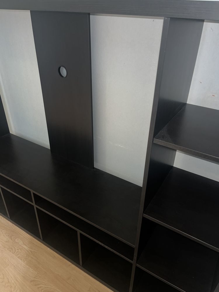 meuble tv Lappland brun noir 39 Drevant (18)