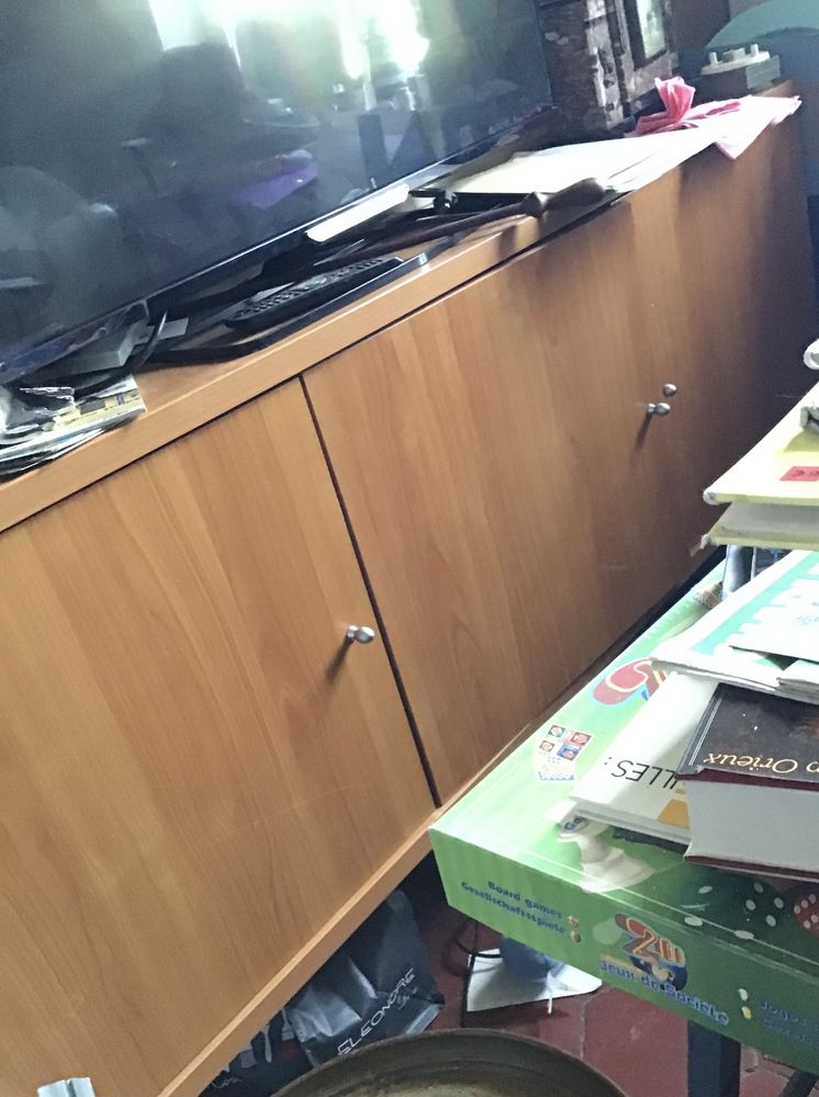 Meuble long 3 portes m�lamin� bois 100 Verneuil-sur-Avre (27)