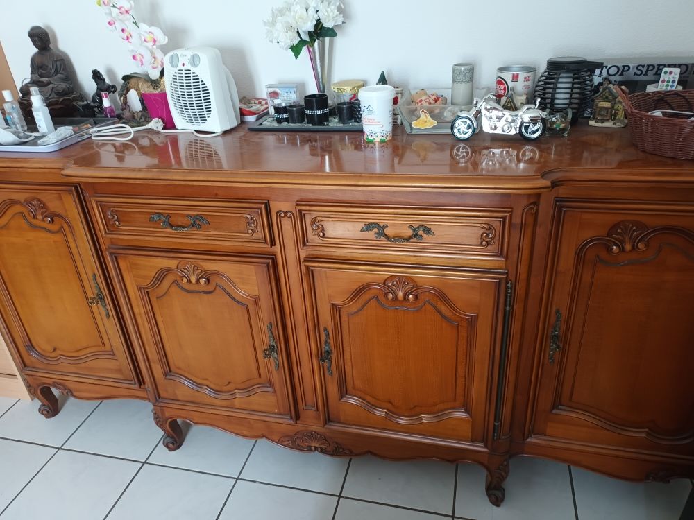 meuble merisier bon eta beaucoup de rangement dimension 2 30x107 cm 150 Valay (70)