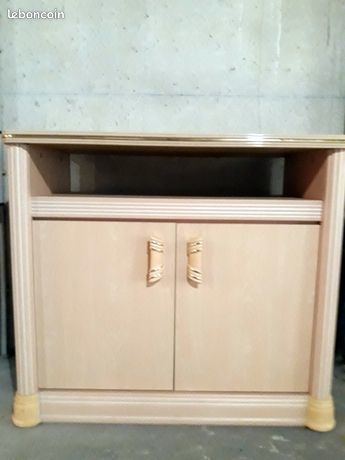 Meuble TV multim�dias en bois - beige-rose 45 � 45 Nice (06)