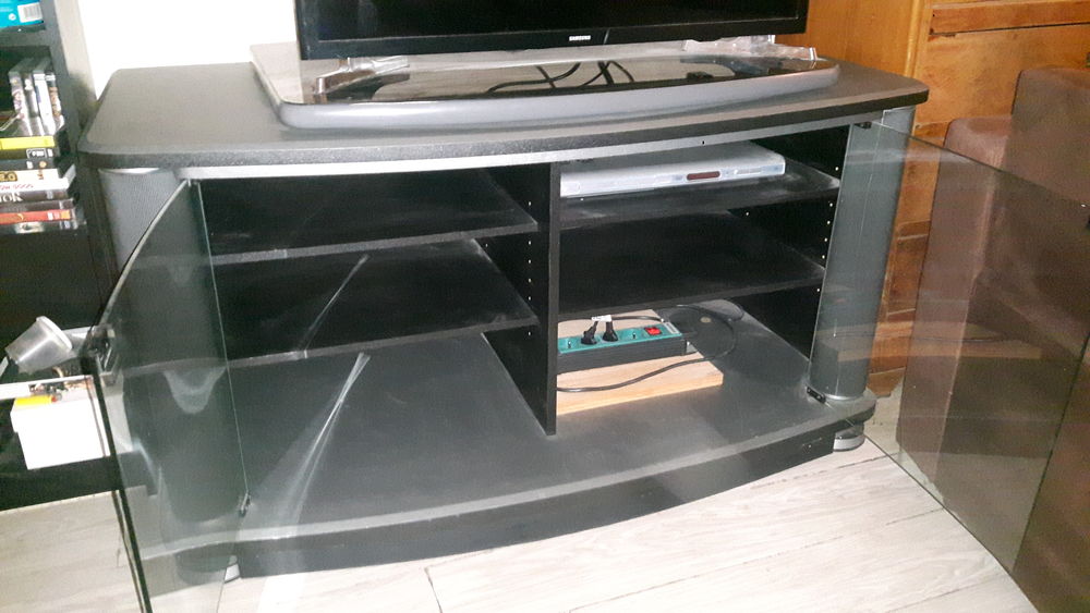 Meuble TV noir en bois 30 Toulouse (31)