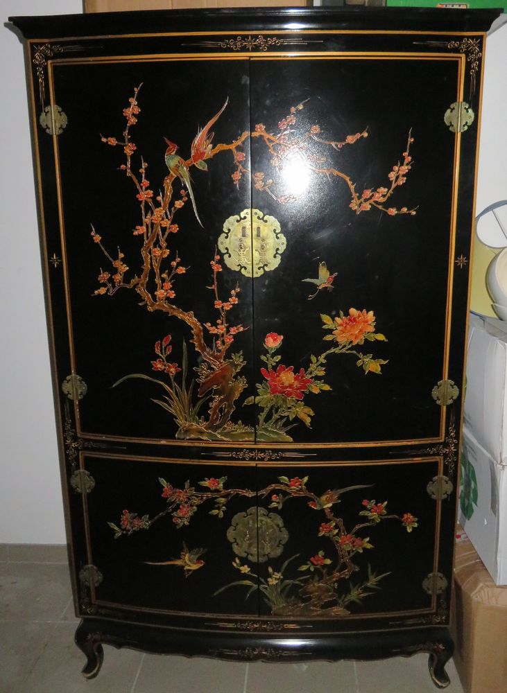 meuble noir laque 150 Montagnac (34)