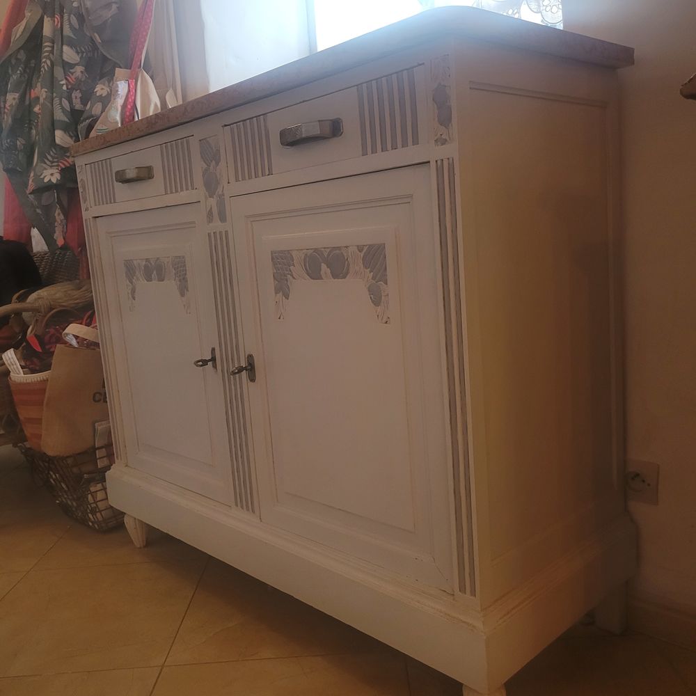 MEUBLE PEINT PLAQUE MARBRE 400 Saujon (17)