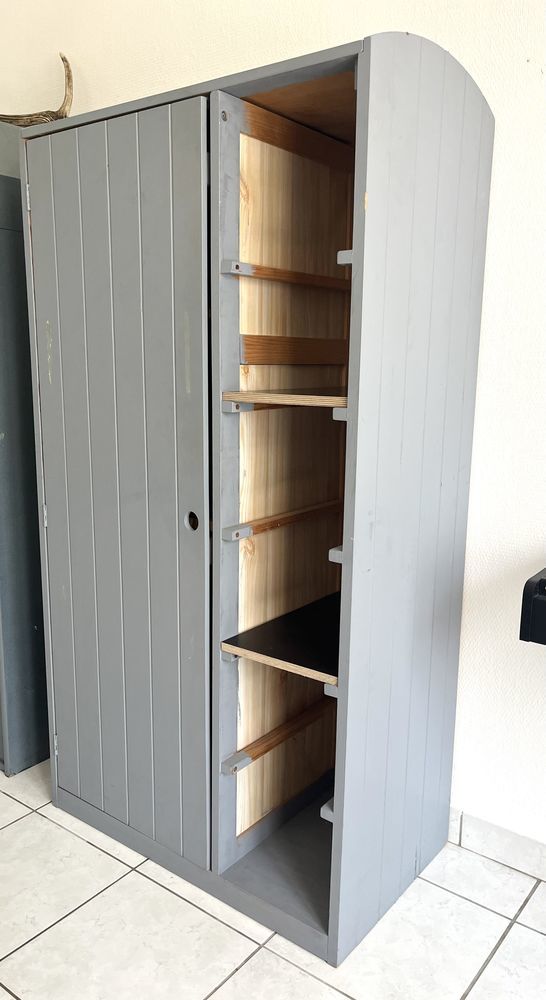 Meuble rangement gris en bois 20 Marcillac (33)