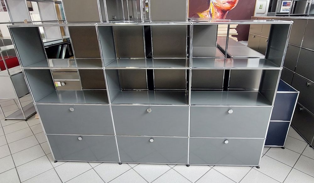 Meuble de rangement usm haller gris moyen 3860 Provins (77)