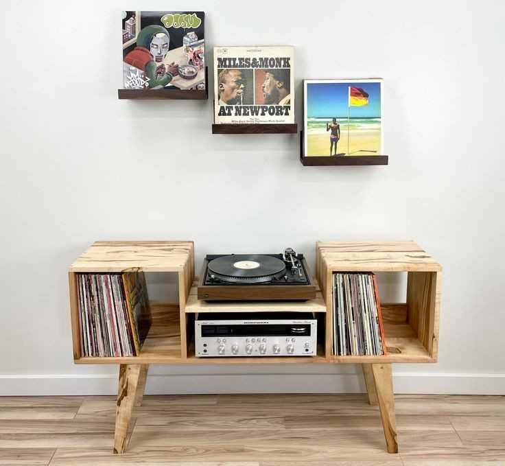 Meuble de rangement pour vinyles fait main en bois dur s�lectionn� avec soin 205 Rouen (76)