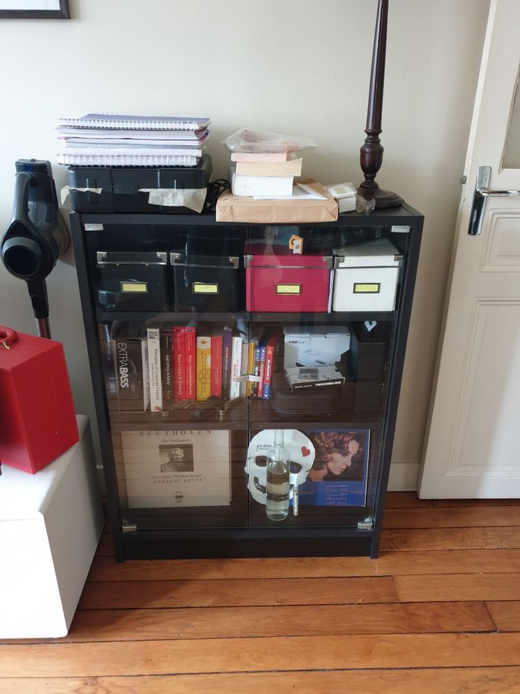 Meuble rangement vitr� bar biblioth�que tr�s bon �tat 20 Paris 15 (75)