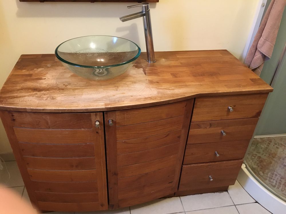 Meuble salle de bain teck 400 Saint-Jean-d'Avelanne (38)