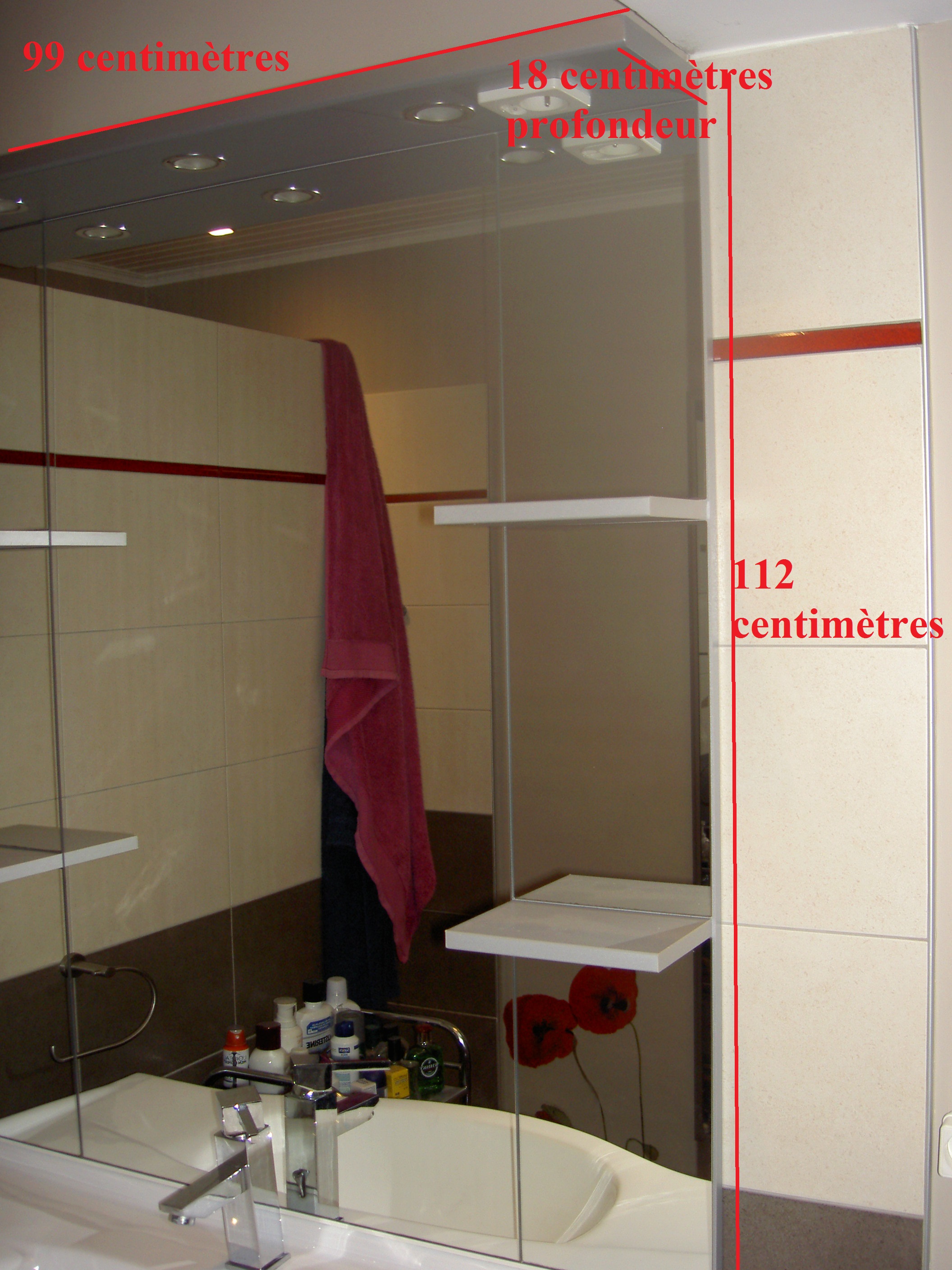 MEUBLE DE SALLE DE BAINS 70 Uz�s (30)