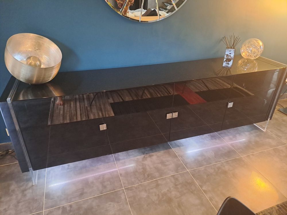 Meuble salle � manger laqu� noir 300 Jarny (54)