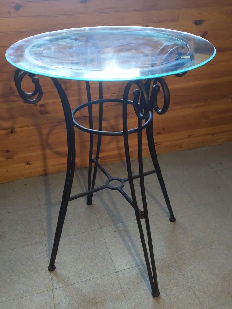 meuble de salon en fer et dessus en verre. 100 �touvy (14)