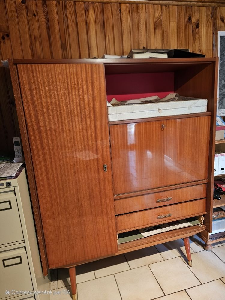 Meuble secr�taire ann�e 70 50 Saint-Jean-la-Fouillouse (48)