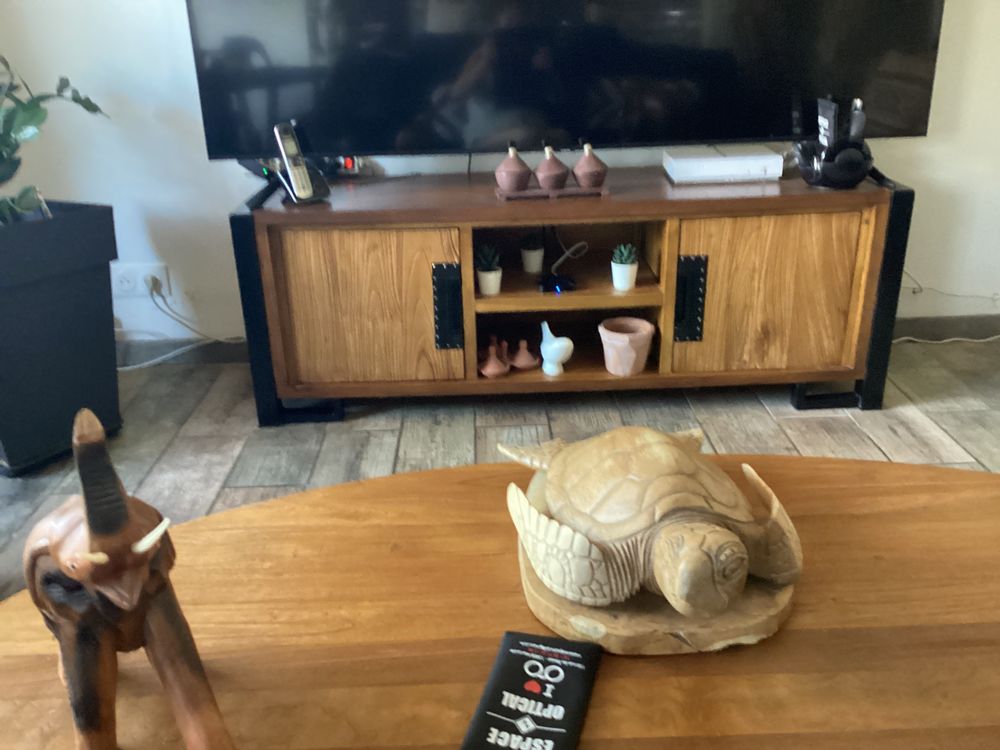 de meuble tv teck et fer 150cms 0 Marseille 5 (13)