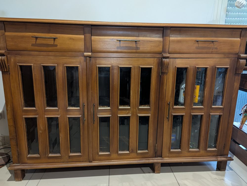 Meuble en teck 3 portes 180 Bieujac (33)