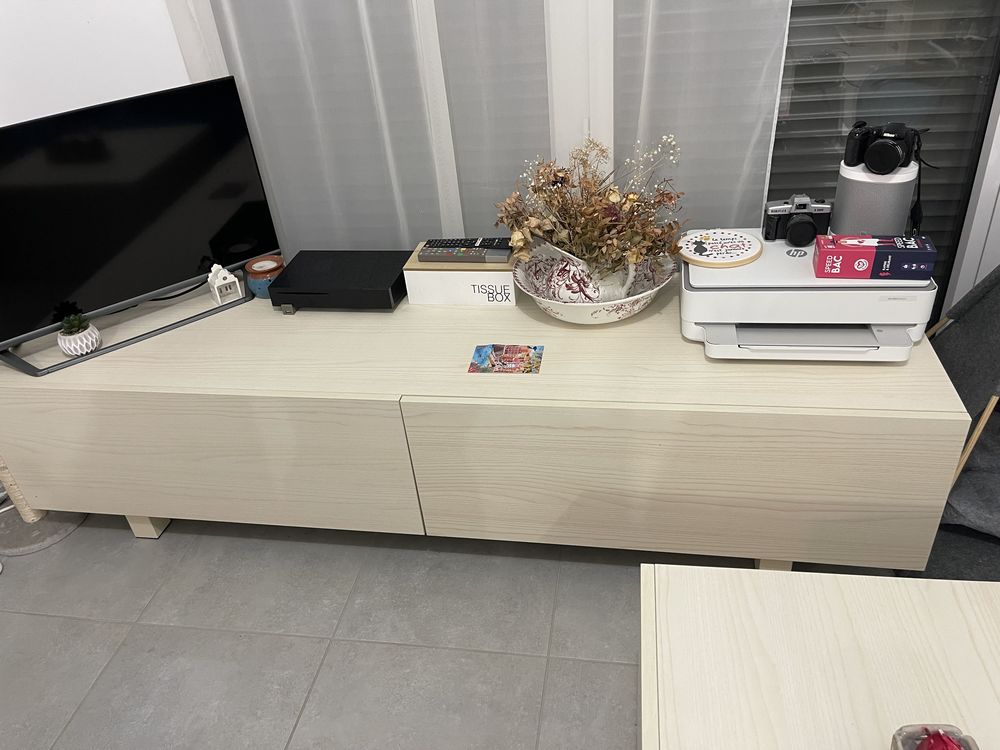 Meuble t�l� en bois avec tiroir 5 Tours (37)