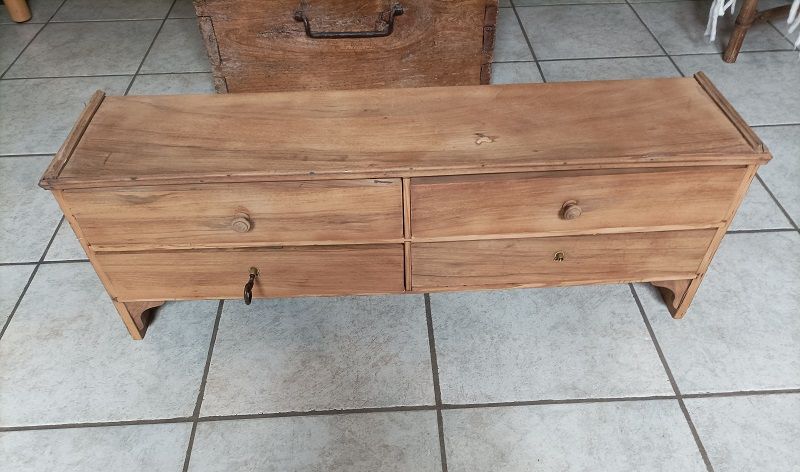 meuble tiroir serrure dessus bureau bois massif A�ro-gomm� d 55 Ploubazlanec (22)