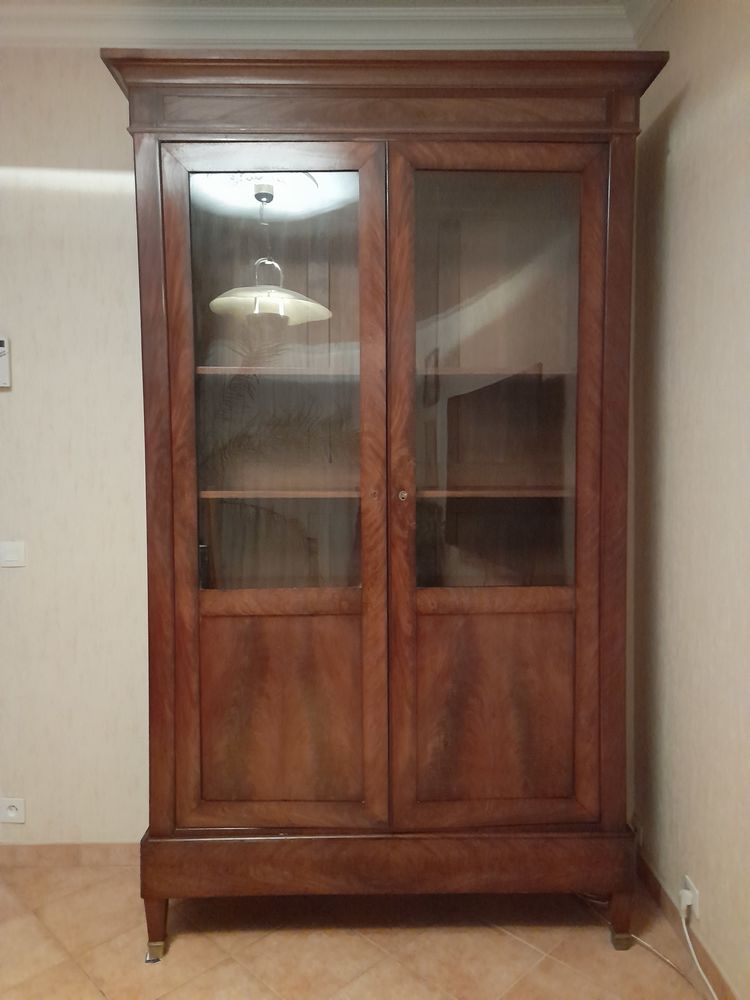 meuble vitrine en acajou avec 5 tablettes 130 Alfortville (94)