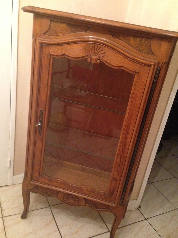 meuble vitrine argentier en chene 75 Poissy (78)