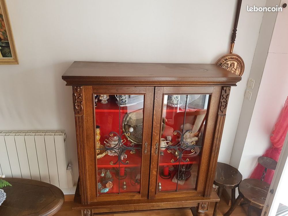 MEUBLE VITRINE BOIS RUSTIQUE OCCASION 50 Les Alluets-le-Roi (78)