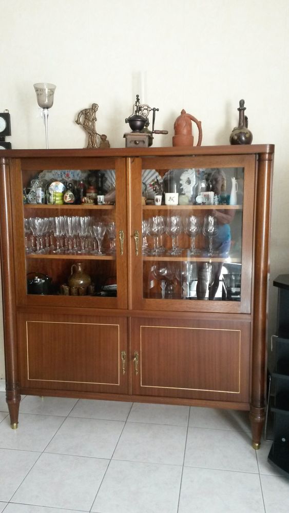 Meuble vitrine style Empire acajou 350 Marseille 12 (13)