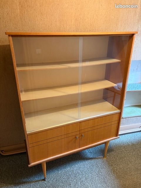 Meuble vitrine Vintage Ann�e 60 135 Montaudin (53)