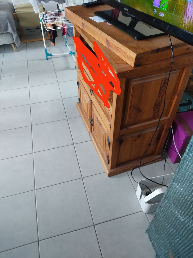 Meuble TV en pin 60 Petit-Mars (44)