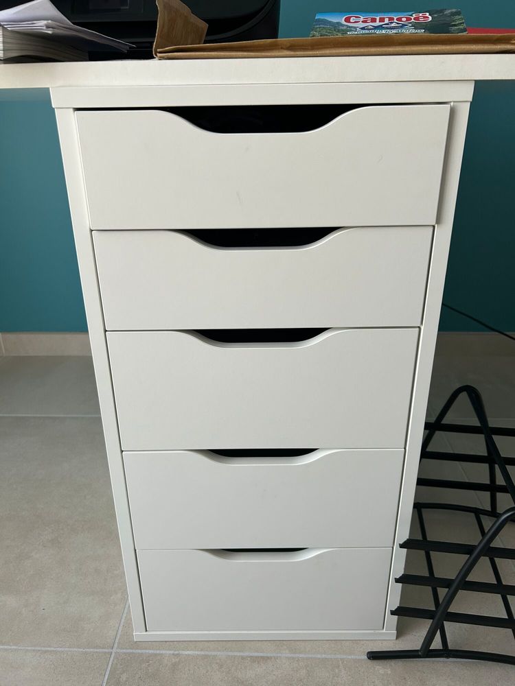 lot 2 meubles bureau blanc IKEA 30 B�ziers (34)