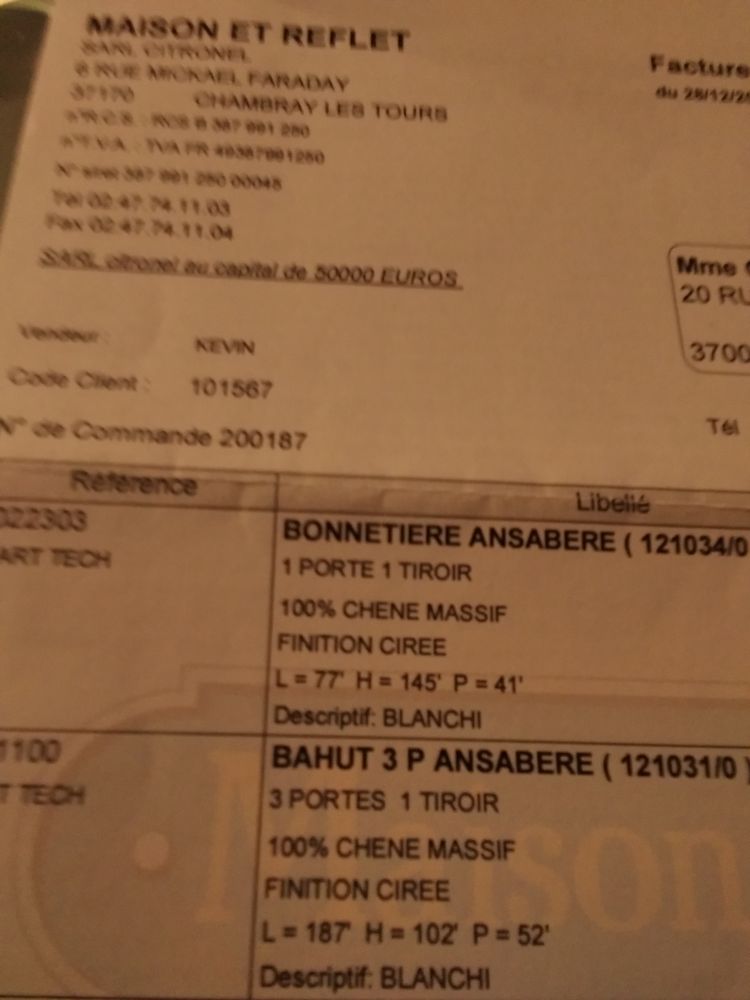 meubles ch�ne massif comtemporain blanc cas� 600 Narbonne (11)