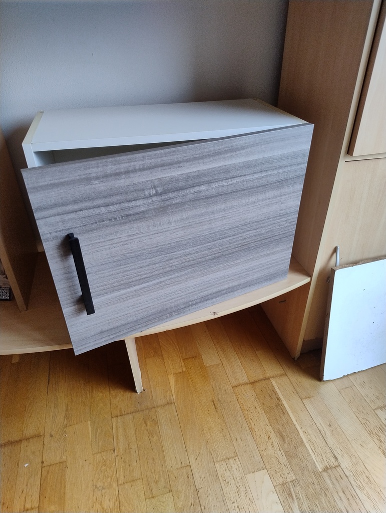 Meubles haut de cuisine melamines gris effet argent� 25 Besan�on (25)