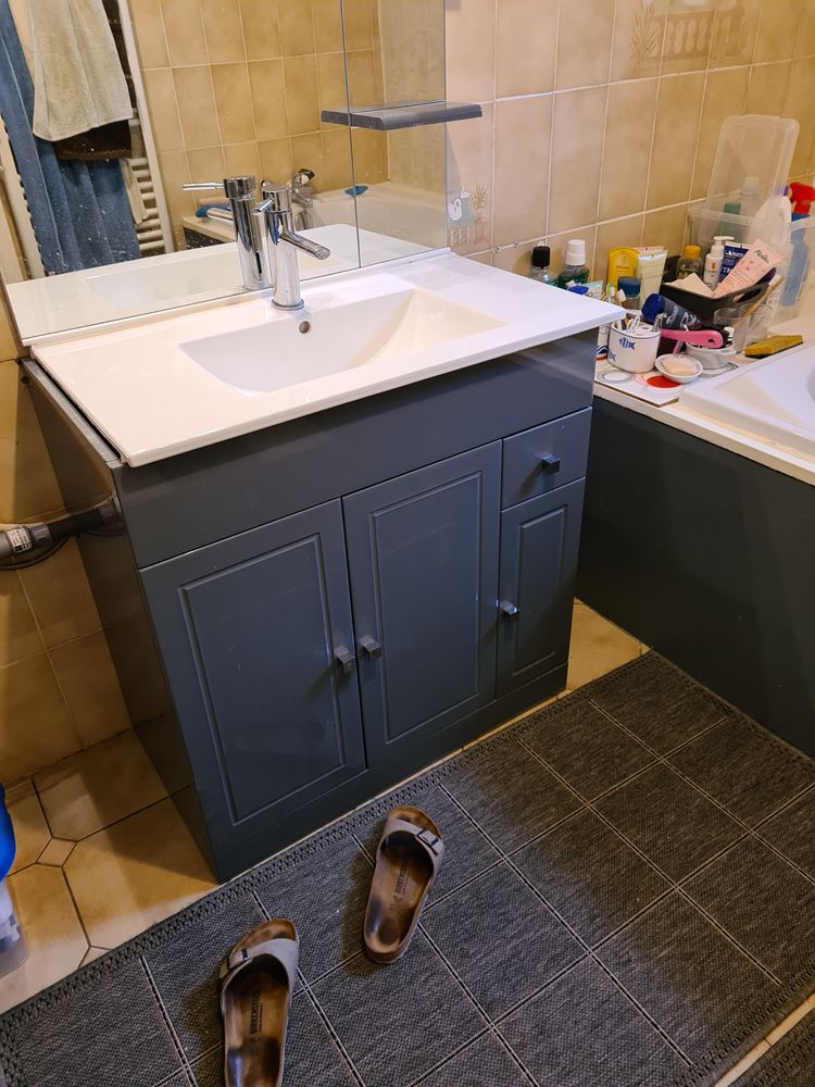 2 Meubles de salle de bain identiques 0 Pertuis (84)