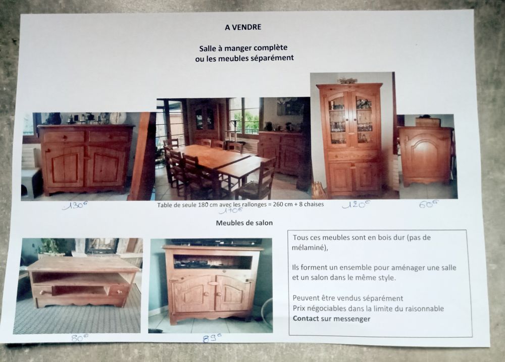 Meubles salle � manger et salon 0 Saint-Christ-Briost (80)