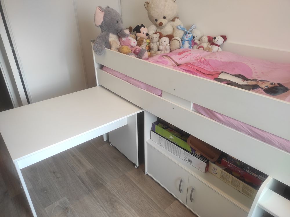 Lit mezzanine avec bureau 190 Chennevi�res-sur-Marne (94)