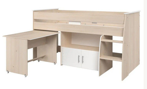 Lit mezzanine bois clair 1 place 50 Cuxac-Cabard�s (11)