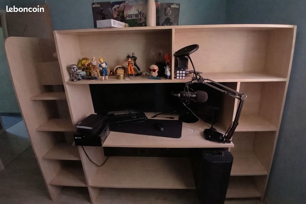 Lit mezzanine en bois clair 100 Saint-Julien-l'Ars (86)