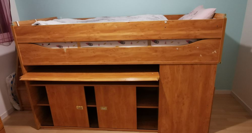 Lit Mezzanine   Bureau   chaise Gauthier Calpyso 99 St Marc Sur Mer (44)