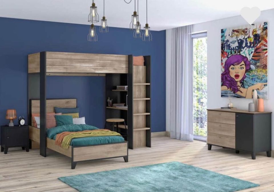 Lit mezzanine 2 couchages 350 Tressange (57)