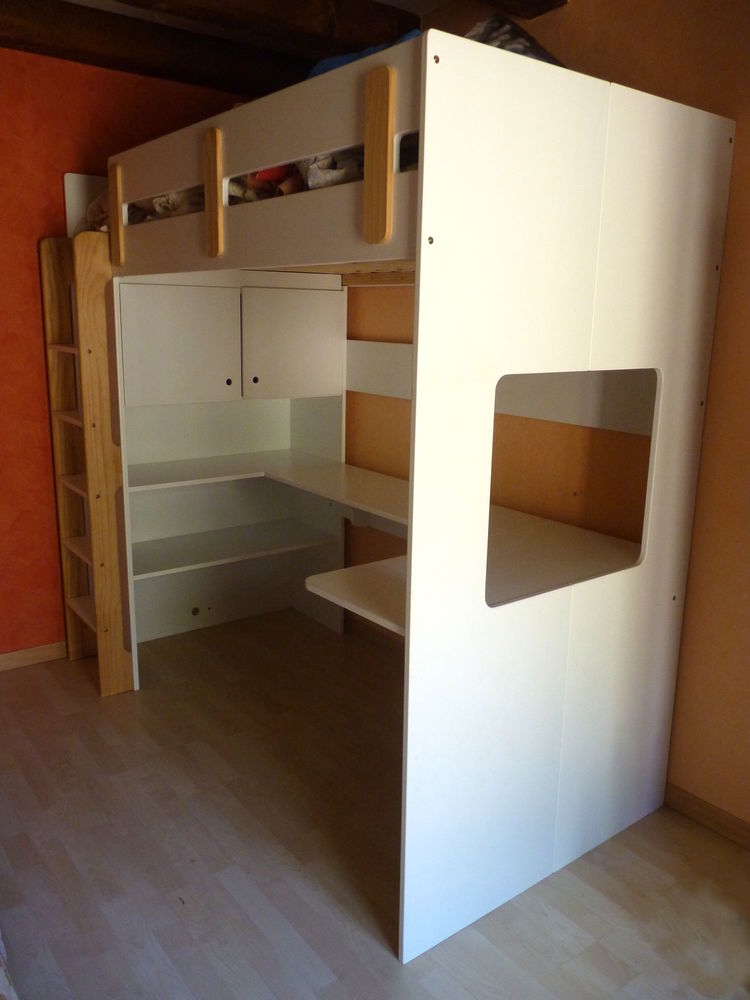 Lit mezzanine enfant Verbaudet, combin� bureau, rangement 290 Saint-S�bastien (38)