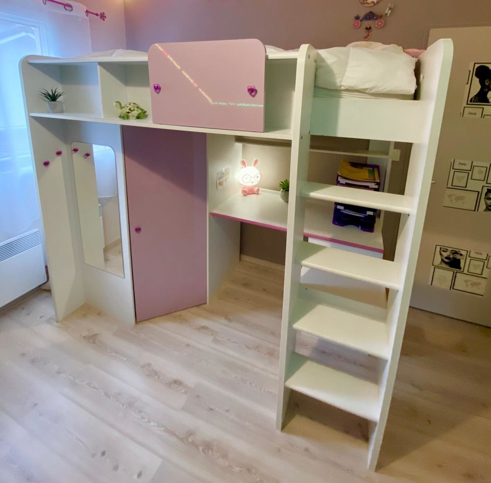 Lit mezzanine fille bon �tat 250 Valserh�ne (01)