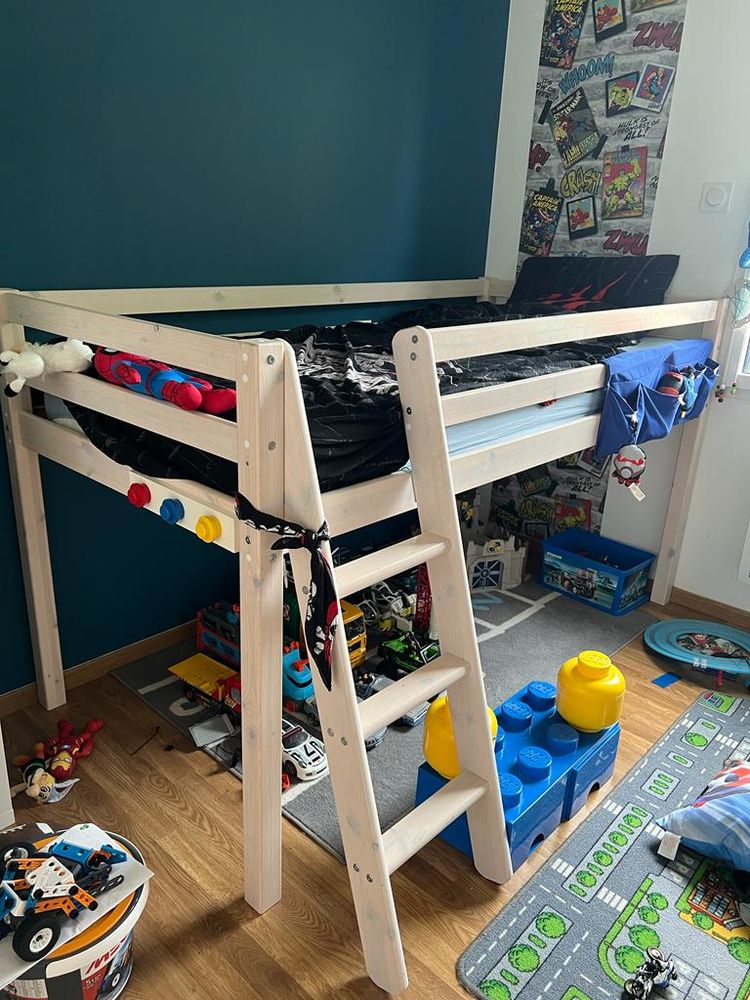 Lit mezzanine mi hauteur 80 Toutens (31)