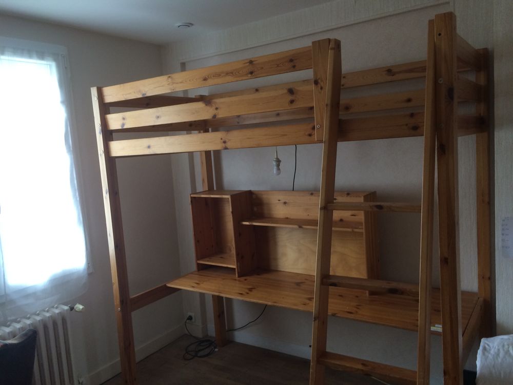 lit mezzanine. Larg 90cm long 190 cm en bois 0 Poitiers (86)