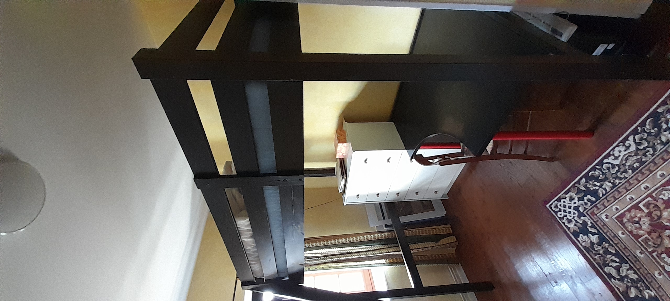 Lit mezzanine noir avec bureau 100 Loye-sur-Arnon (18)