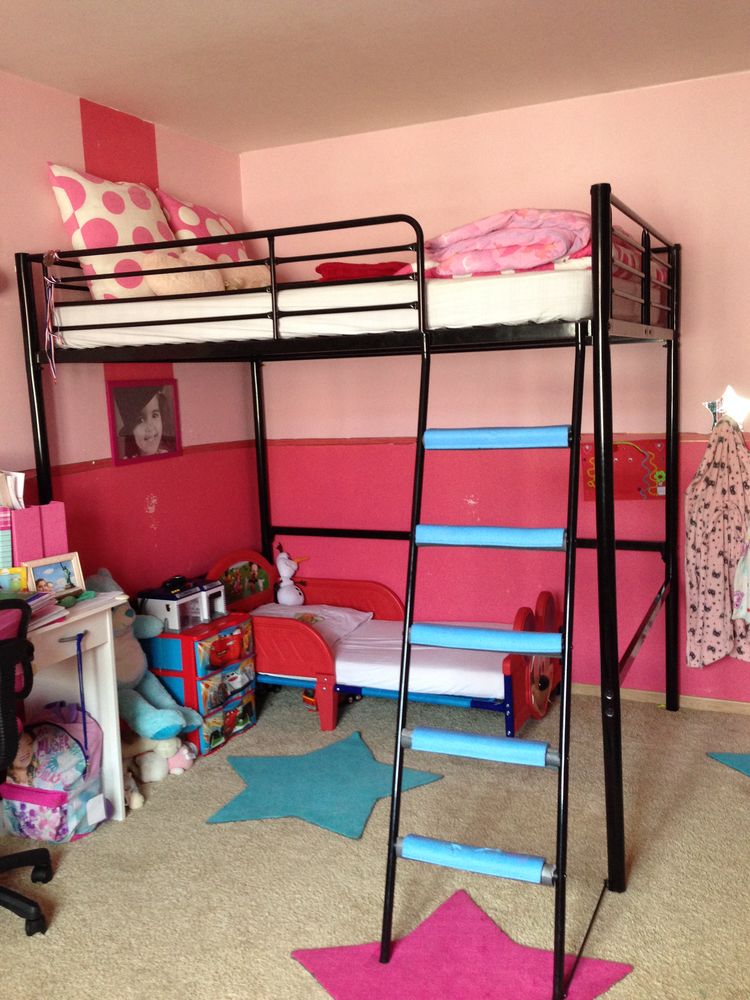 lit mezzanine noir m�tal  2 personnes 0 Millau (12)