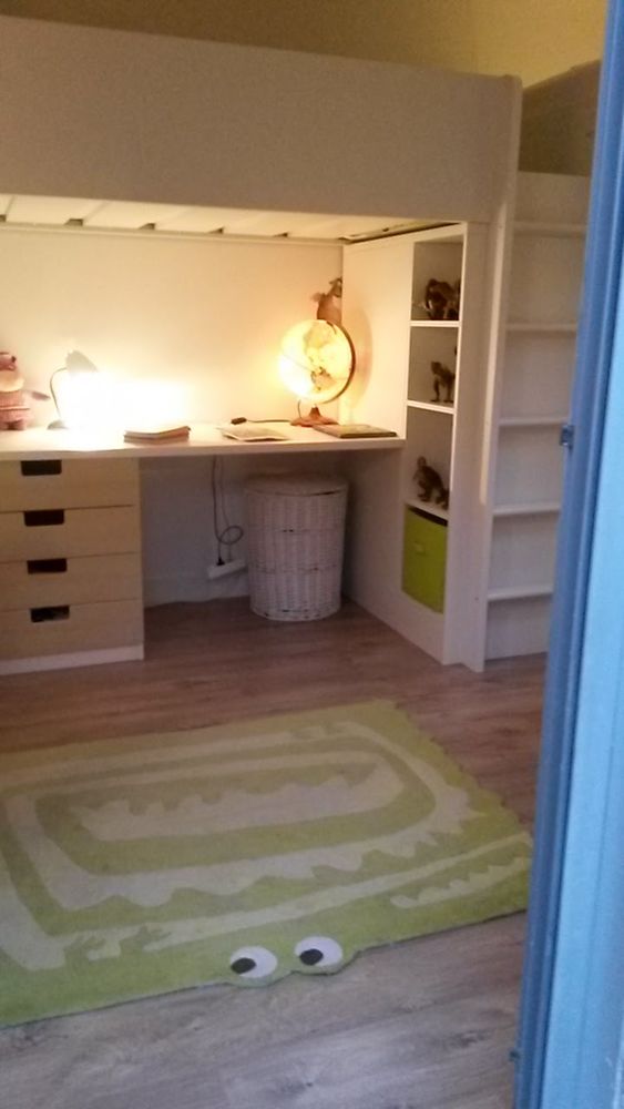 Lit mezzanine ado 1 place type magasin Suedois 200 Chantilly (60)