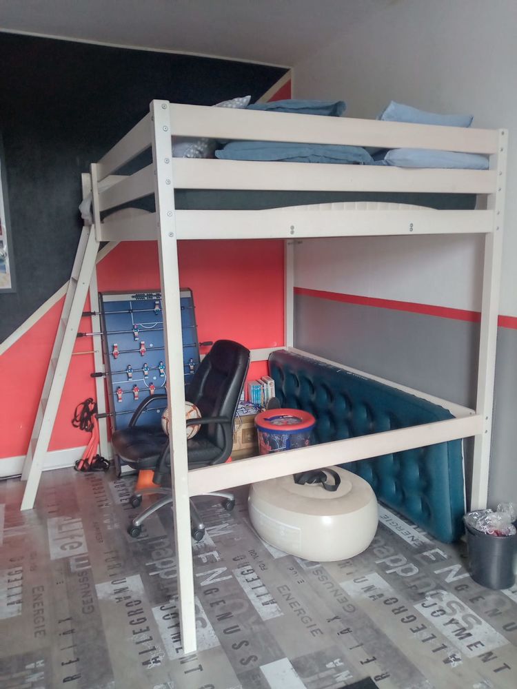 Lit mezzanine 2 places  + armoire 250 Vernouillet (28)