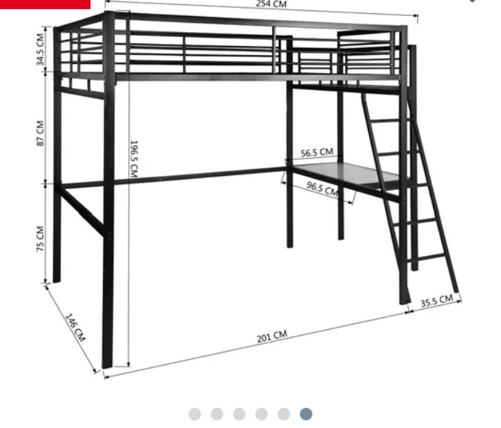 Lit mezzanine 2 places 140 Trois-Rivi�res (97)