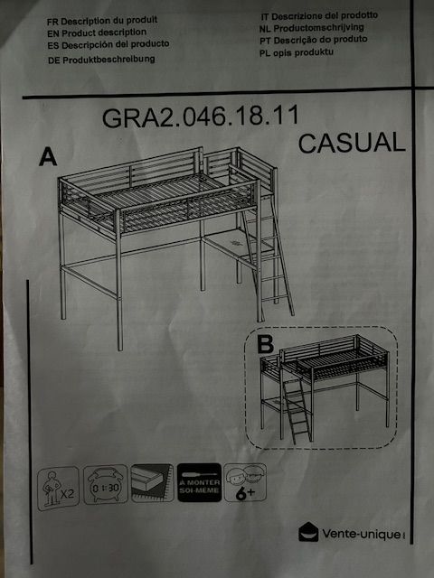Lit Mezzanine 50 Noisy-le-Grand (93)